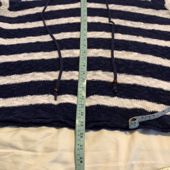 100% cotton comfortable, Hoodie in navy blue and white stripes, Size XL. - Picture 3 of 6